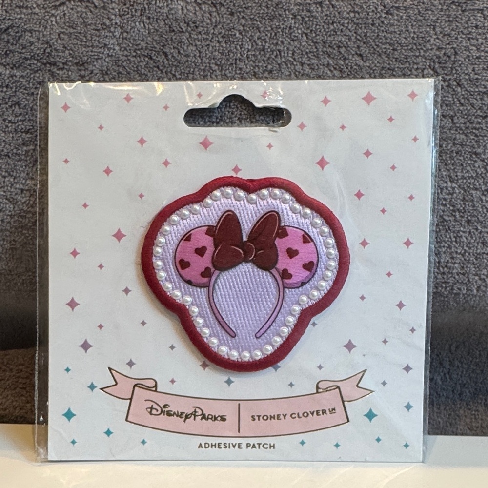 NWT Minnie Mouse Valentine’s Day Ear Headband Patch by Stoney Clover Lane Disney